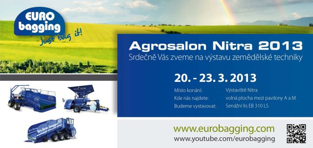 Pozvánka Agrosalon Nitra 2013 - EURO BAGGING